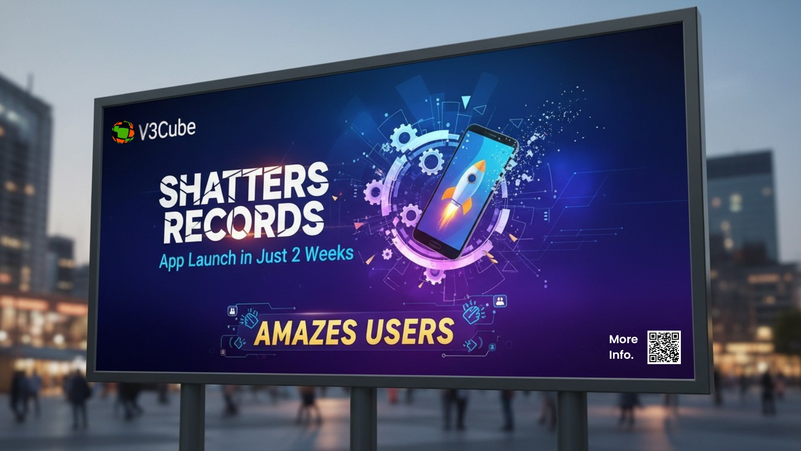 Record launch in Just 2 Weeks, V3Cube Reviews say App is Amazing