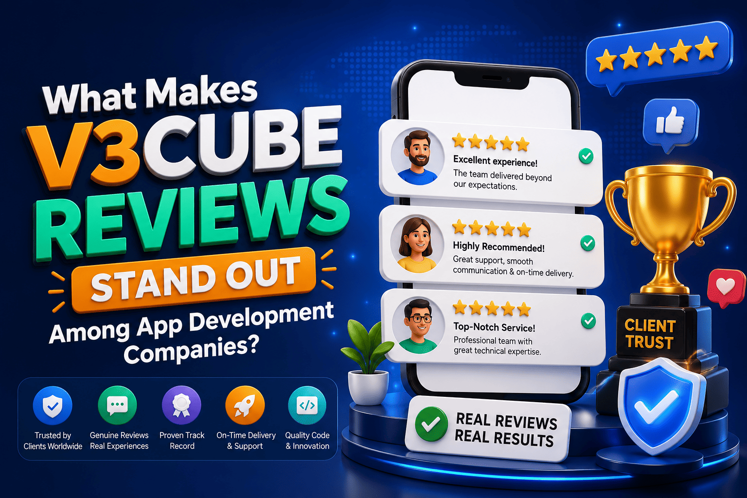 What Makes V3Cube Reviews Stand Out Among App Development Companies?